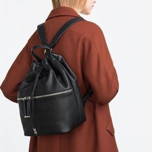 Zara Vegan Drawstring Backpack